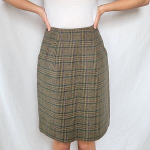 100% Wool Pencil Skirt